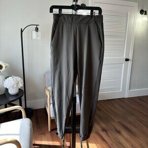 Womens Athleta Textured Brooklyn Jogger Athletic Pants Grey Green Size 4